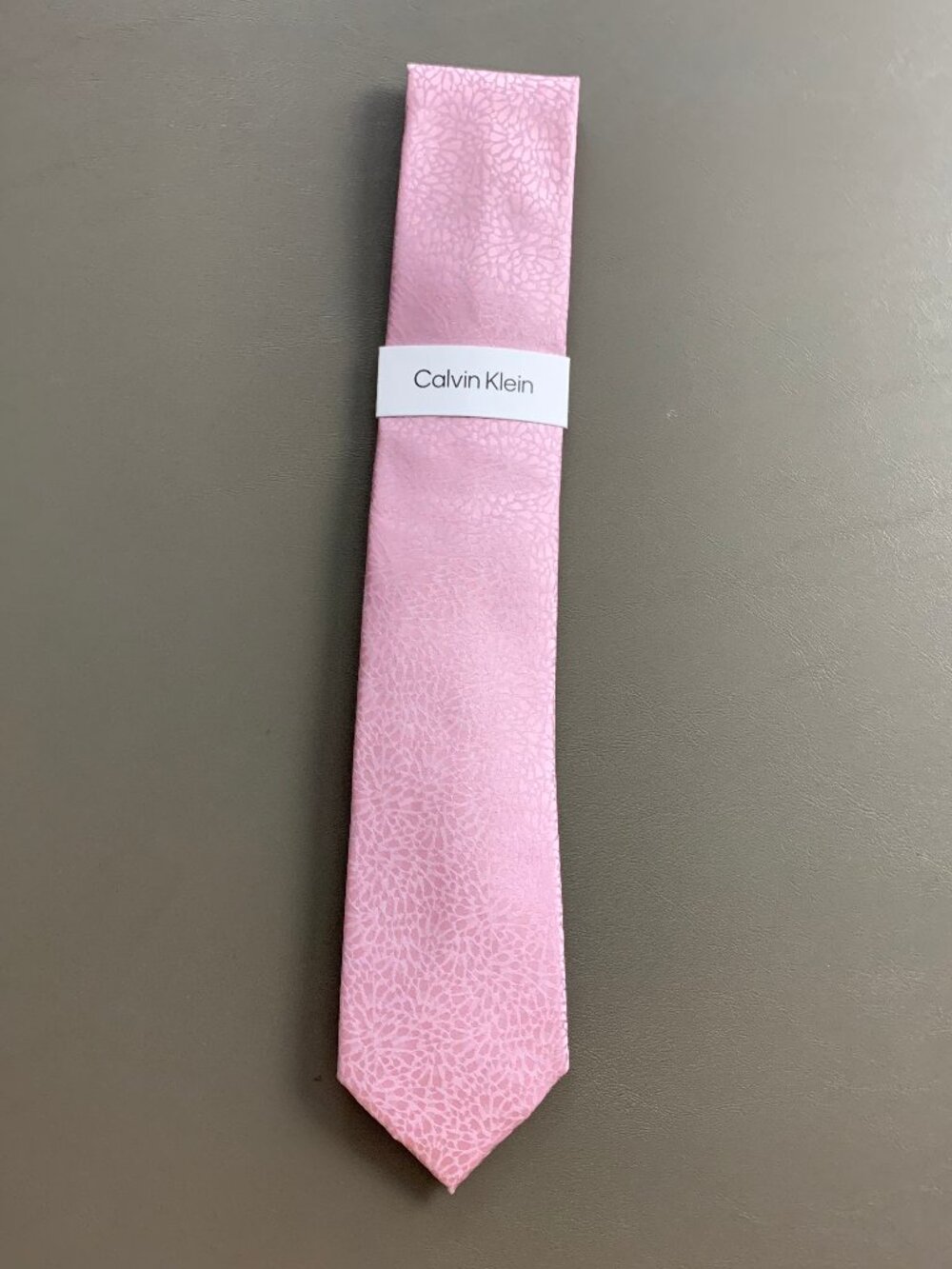 Calvin Klein Men's 3'' Polyester and Silk Neck Tie, Pink Ramble Floral, One Size